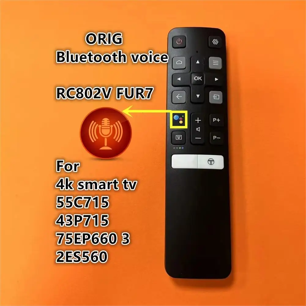 Telecomando Ricambio Per TV TCL 40S5201 – 40S615 – 40S618 Con Controllo Vocale, Senza Programmazione - 3