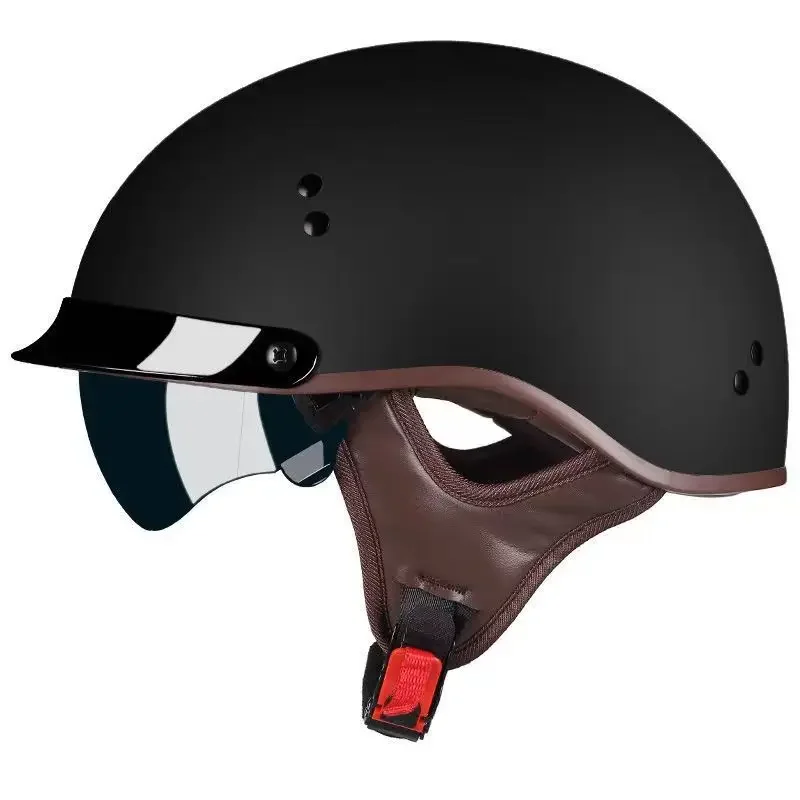 DOT Certification Motorcycle Helmet Casco Moto Half Helmet German Classic Moto Retro Capacete De