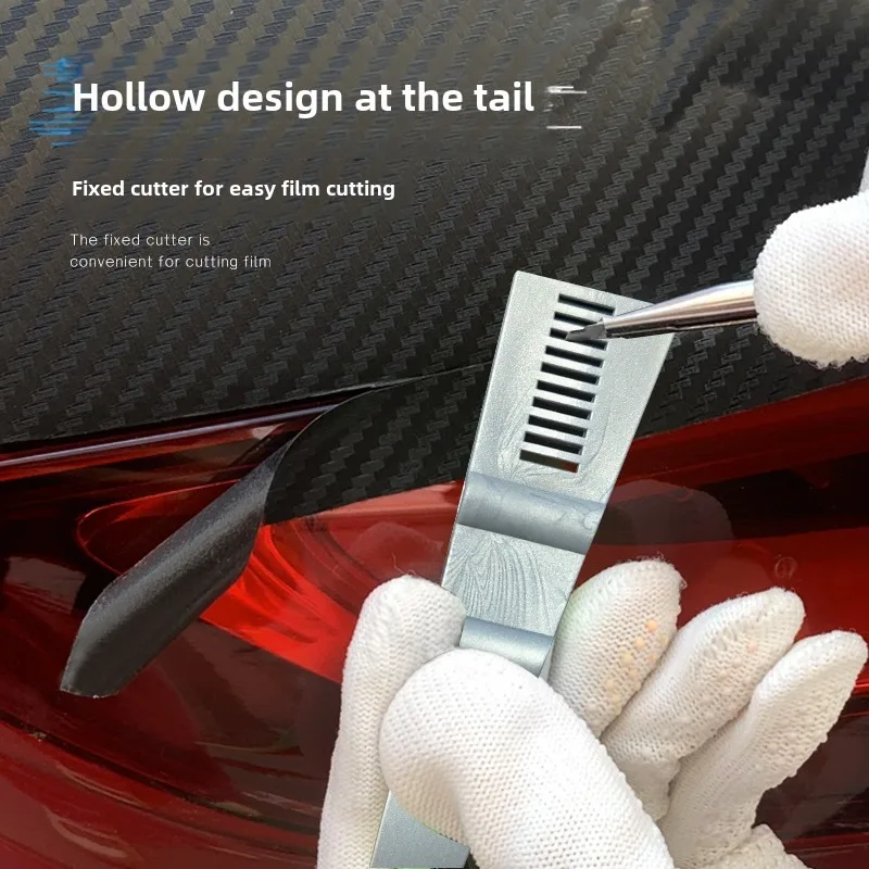 TOFAR Micro Squeegee Scraper Car Vinyl Wrap Corner Stick Tool Window Tint Film Installation Different Angled Auto Wrapping Tool