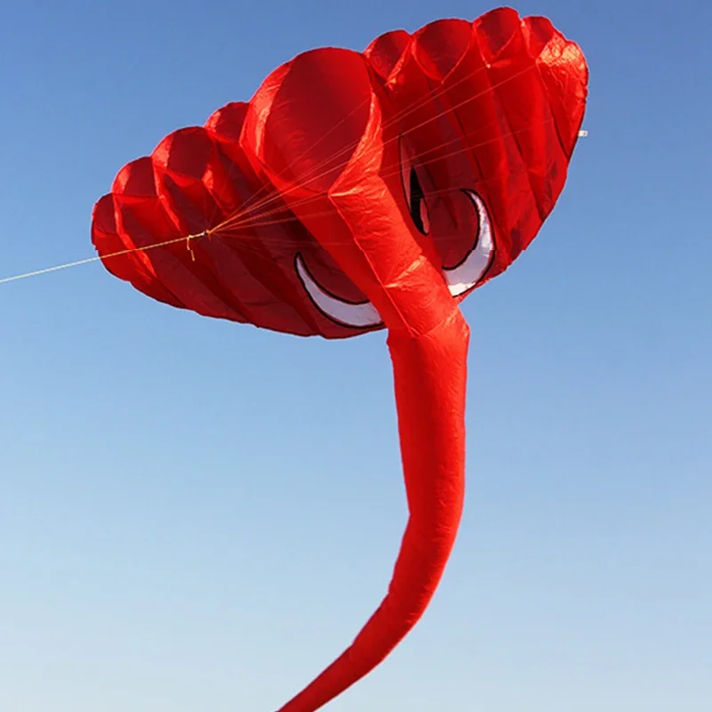 5.2M Soft Elephant Kite Inflatable 9-hole Nylon Kite Outdoor Easy To Fly and Tear Resistant Professional Kites Cometa Gigante 6