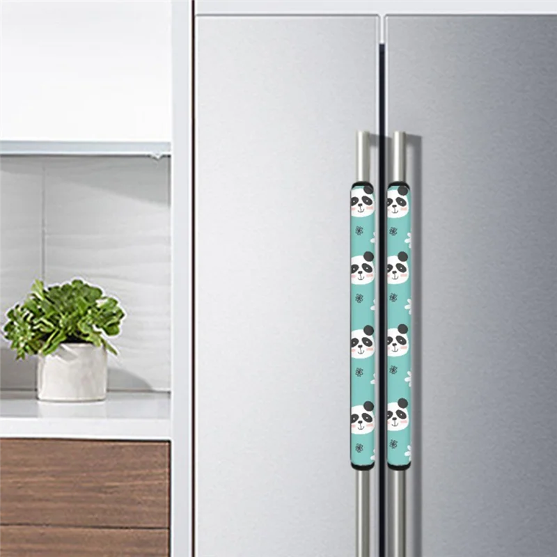 4Pcs Fridge Door Handle Covers Fingertips Dustproof Stain Protector For Microwave Oven