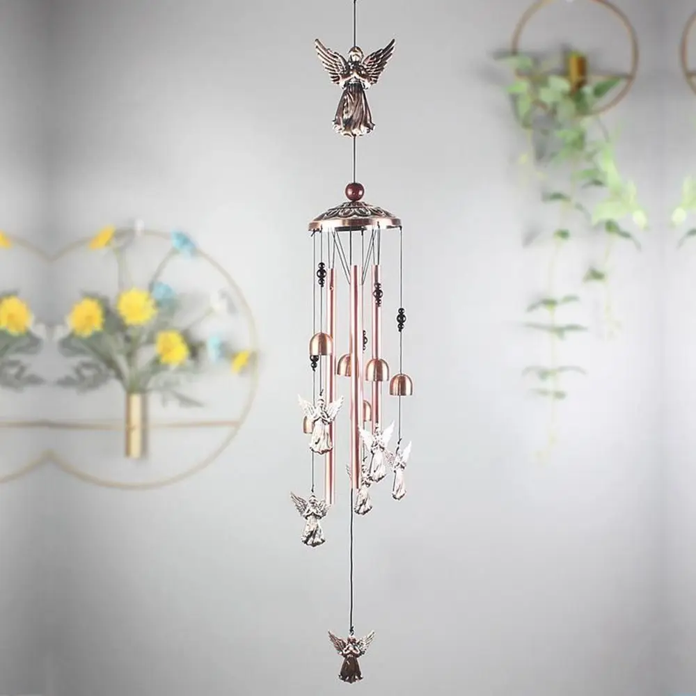 Outdoor Butterfly Bird Wind Chimes Crisp Sound Tube DIY Hanging Wind Chime Retro Creative Lucky Pendants