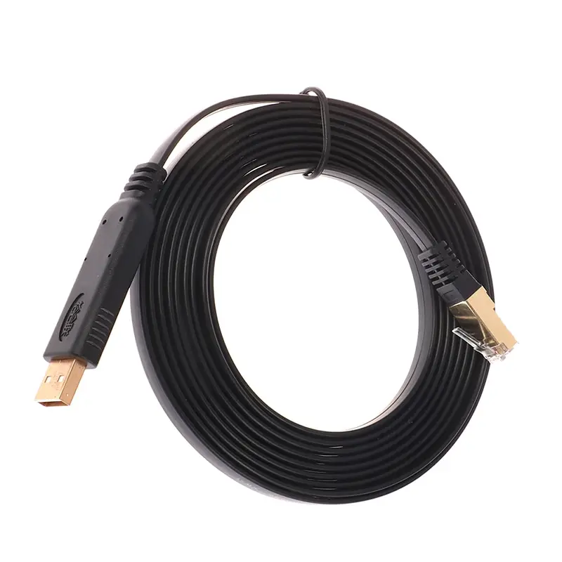 1 개 1/1.5/1.8/3M USB To RJ45M For Cisco USB 콘솔 케이블 디버그 라인, Cisco H3C HP Arba 9306 화웨이 라우터 롤오버 콘솔