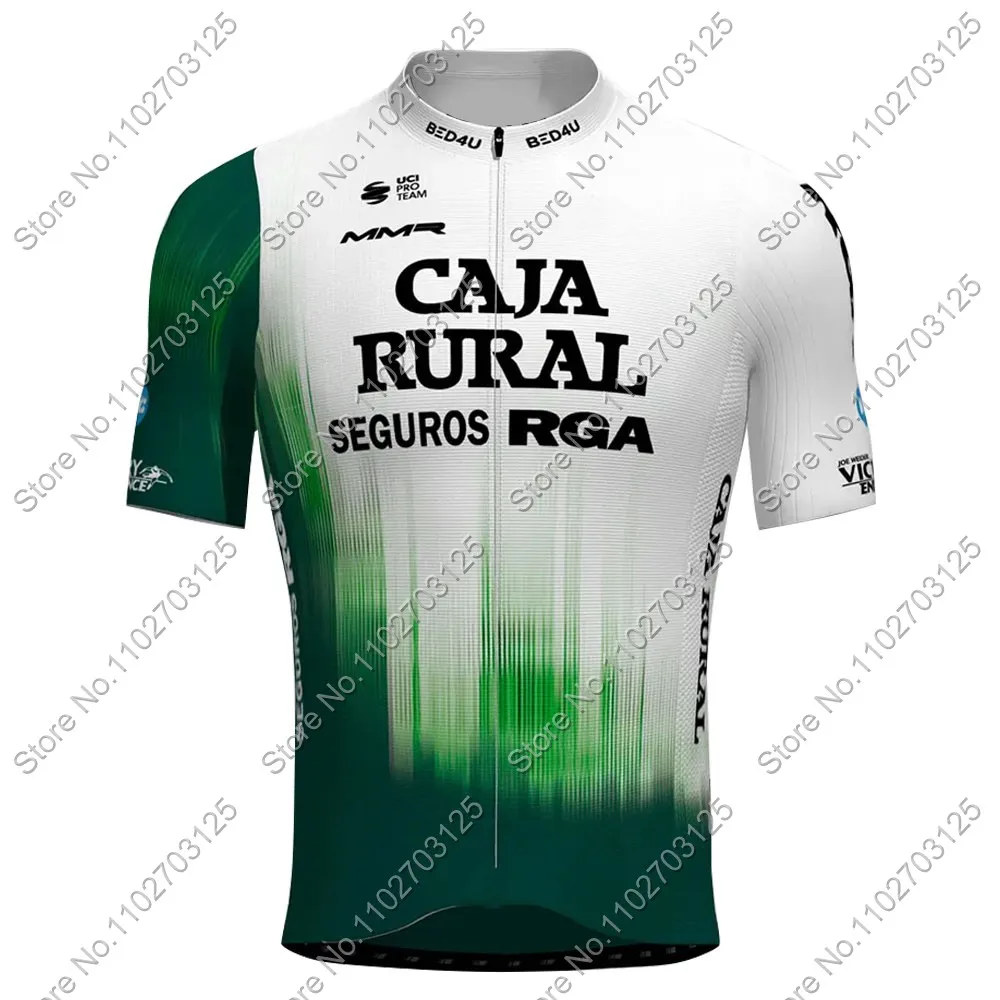 Caja Rural Team Cycling Jersey Set Mens Summer Espana Clothing Road Bike Shirts Suit Bicycle Bib Shorts MTB Wear Maillot