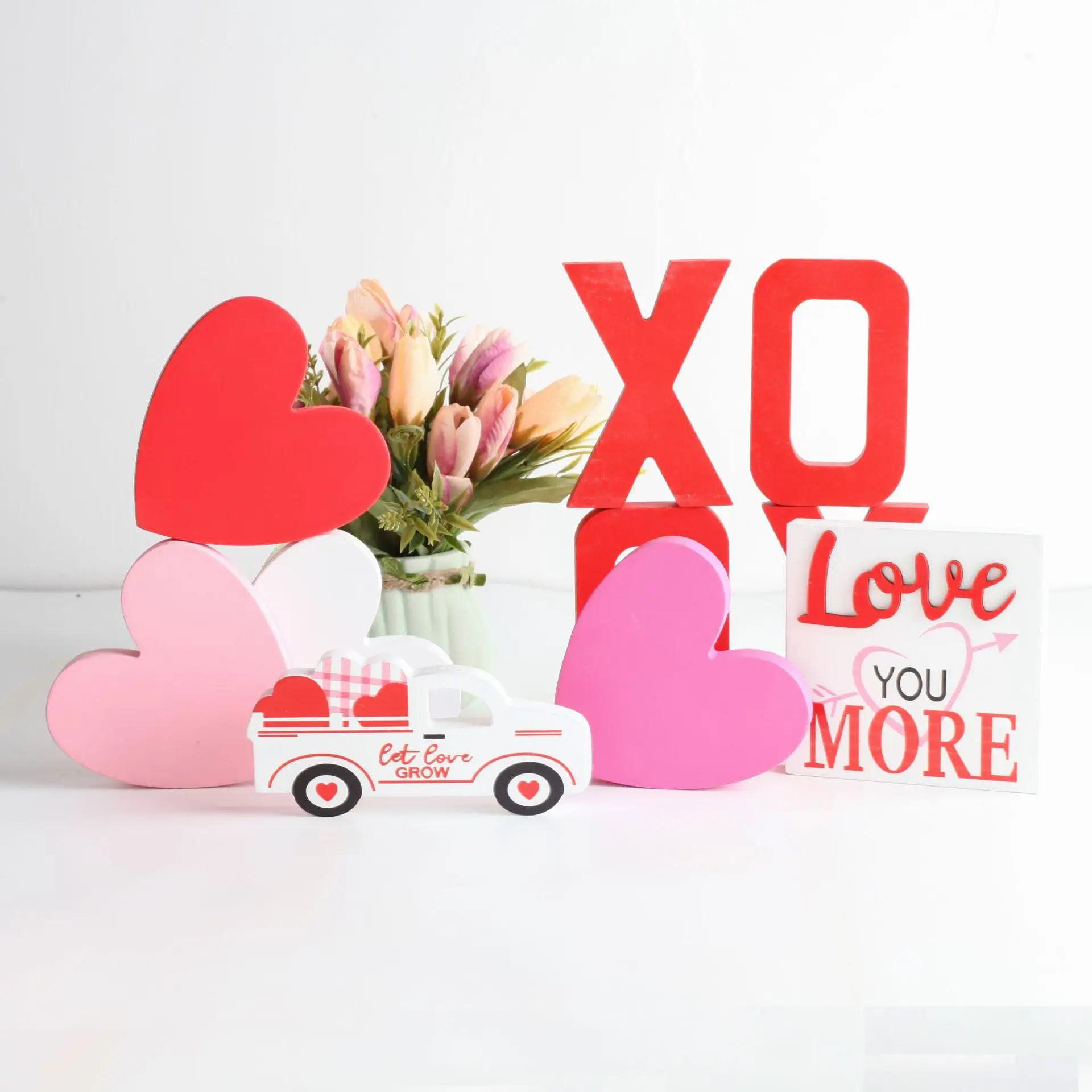 

Valentine's Day wooden decorations