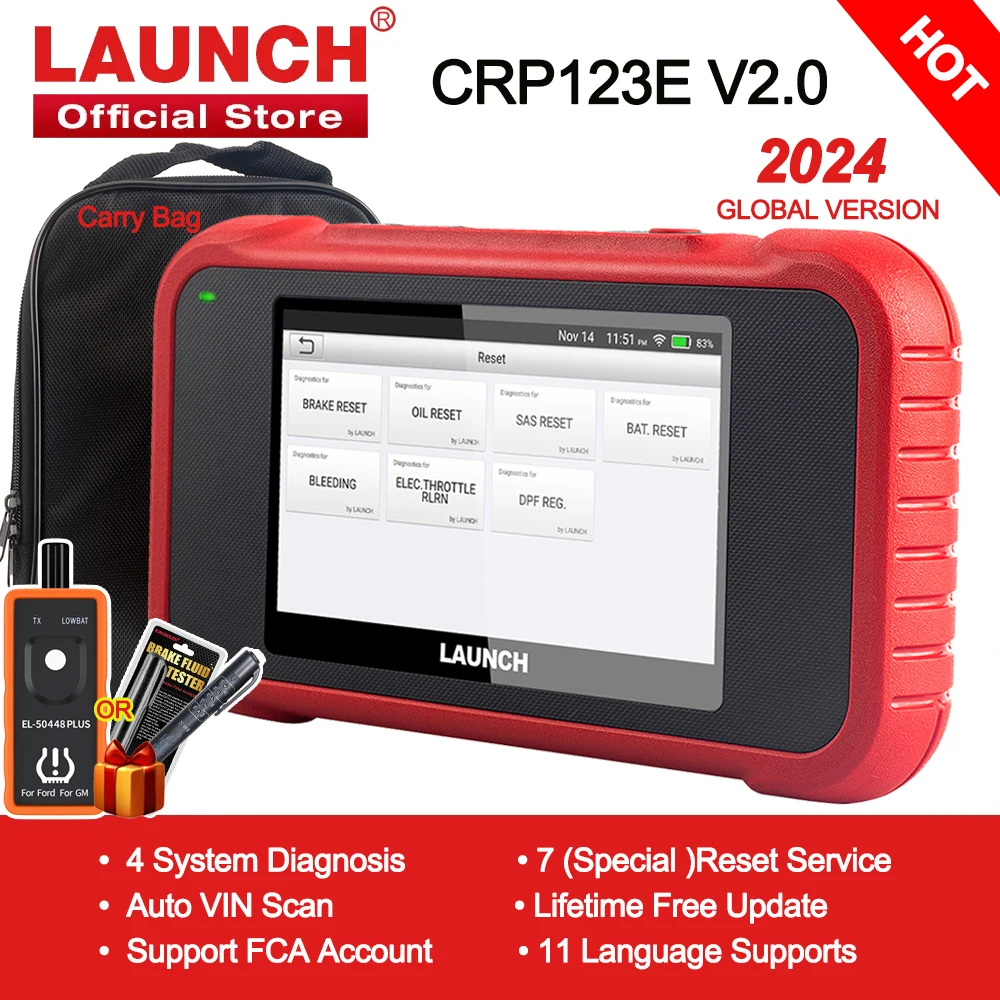 CRP123E V2.0自動車診断ツール,コードリーダー,OBDスキャナー,OBD2