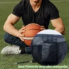 1PC Portable Drawstring Basketball Backpack Mesh Bag Football Soccer Volleyball Ball Storage Bags Outdoor Sports Traveling 6