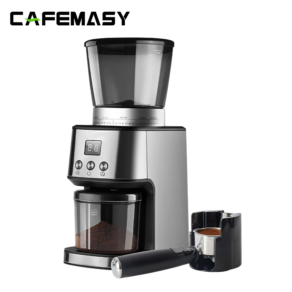 Aedavey Burr Coffee Grinder Electric Coffee Bean Grinder Mill for Beans 12  Cup Stainless Steel with Bowl&Clean Brush 