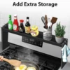 Stove Top Shelf, Kitchen Over Shelf for Stove, Stove Spice Rack for Top,  Kitchen Spice Organizer 2