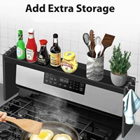 Stove Top Shelf, Kitchen Over Shelf for Stove, Stove Spice Rack for Top,  Kitchen Spice Organizer 2