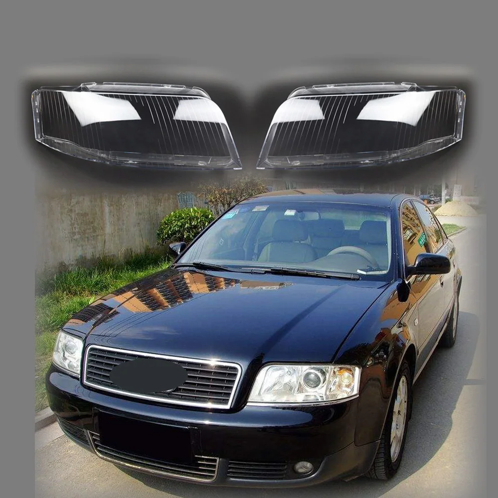 

Для Audi A6 C5 2003 2004 2005 передние фары головного света Лампа задняя крышка прозрачные лампочки лампа объектив подходит для пар