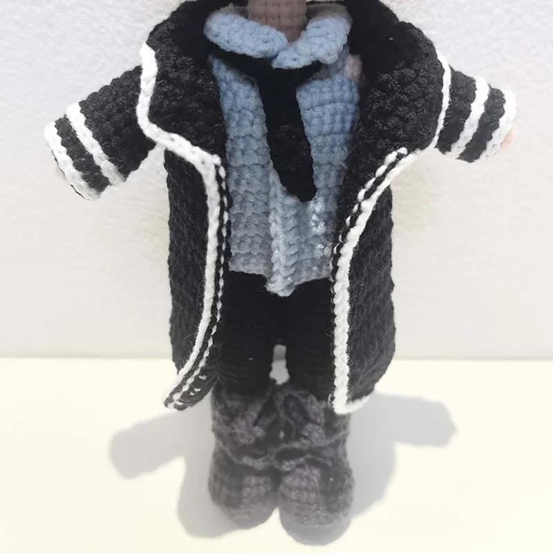 손으로 짠 인형 Ashin 인형 소년을위한 크로 셰 뜨개질 인형 홈 액세서리 무늬 공예 장난감 장식품
