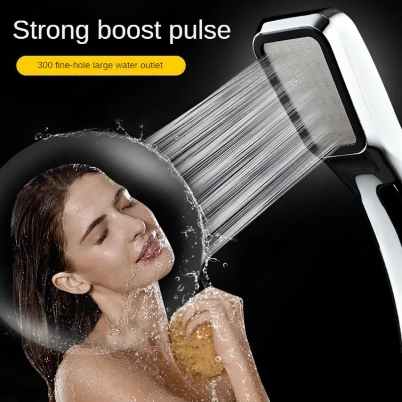 

300 Hole Pressurized Square Handheld Lotus Water Saving Shower Head