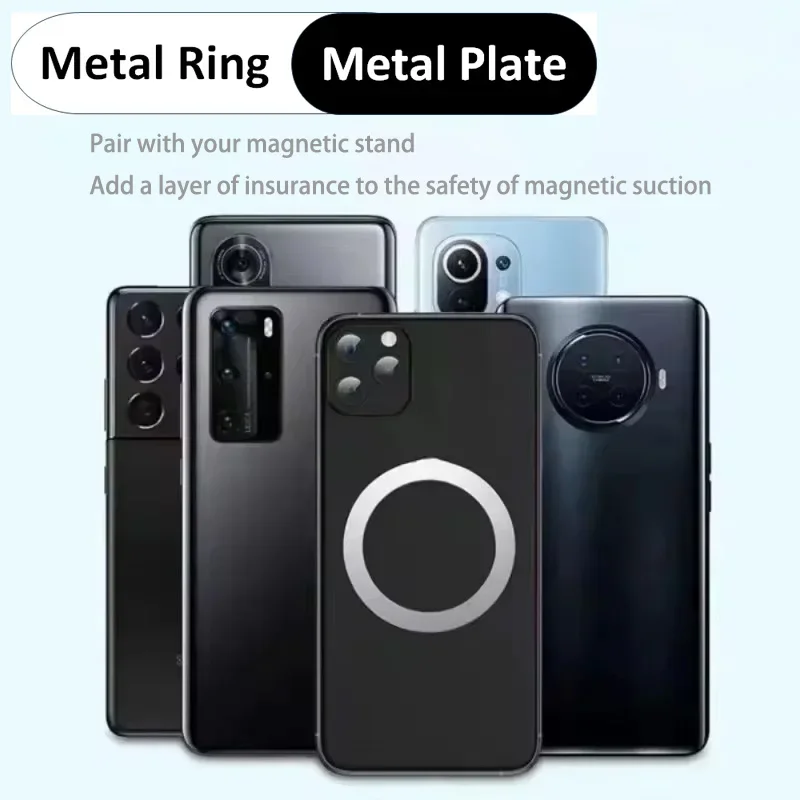Universal Metal Plate and Metal Ring Mobile Phone Popsocket Accessories Suitable for Magnetic Phone Stands and Car Phone Holder 6