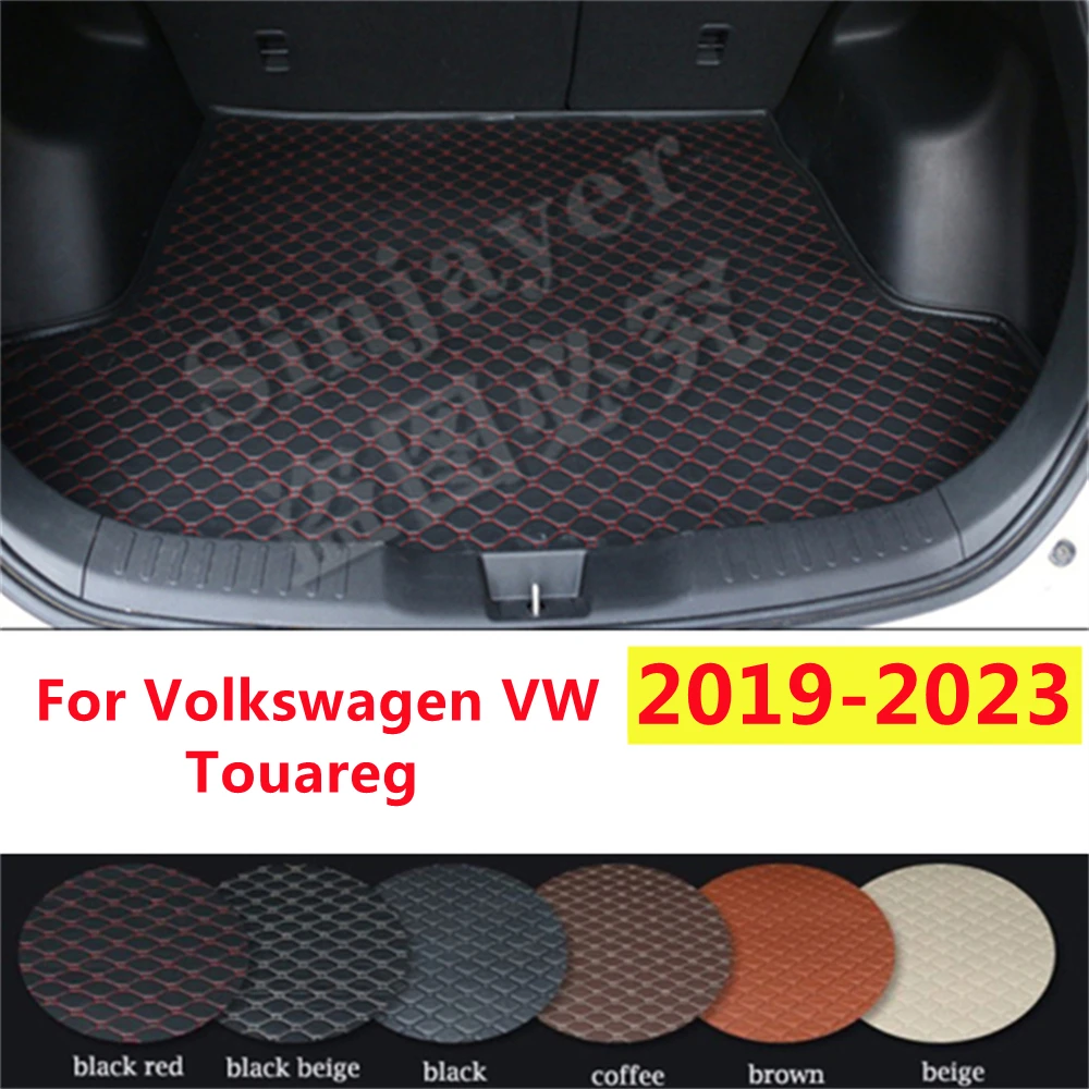 

Коврик для багажника автомобиля SJ на заказ подходит для Volkswagen VW Touareg 2023 2022 2021 2020 2019 Автомобильный задний загрузочный лоток для ковра