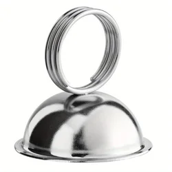 Sleek Stainless Steel Minimalist Card Display Holder (1PC)