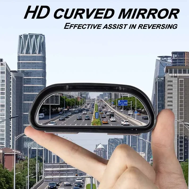 Car mirror 360 degree adjustable wide angle side rear mirrors blind spot convex mirrors for parking auxiliary rear view mirror blind spot mirror wide angle mirror