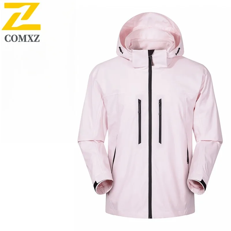 Unisex Winter 3-in-1 Thermal Jacket Windproof Waterproof Parka with Detachable Fleece Liner Multi-Pockets for Hiking Daily Wear