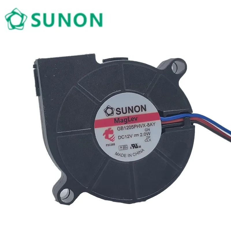 Sunon GB1205PHVX-8AY 터빈 송풍기 냉각 선풍기, 12V, 2.0W, 50x50x15mm, 5cm
