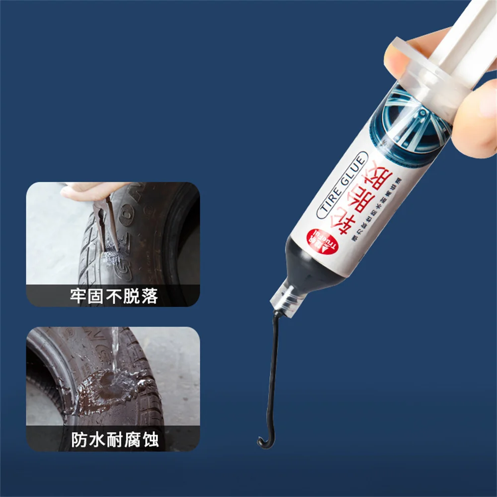30ml Tire Repair Glue Liquid Strong Rubber Glue Black Soft Rubber Wear resistant Non corrosive Adhesive Instant Strong Bond Tool liquid glue
