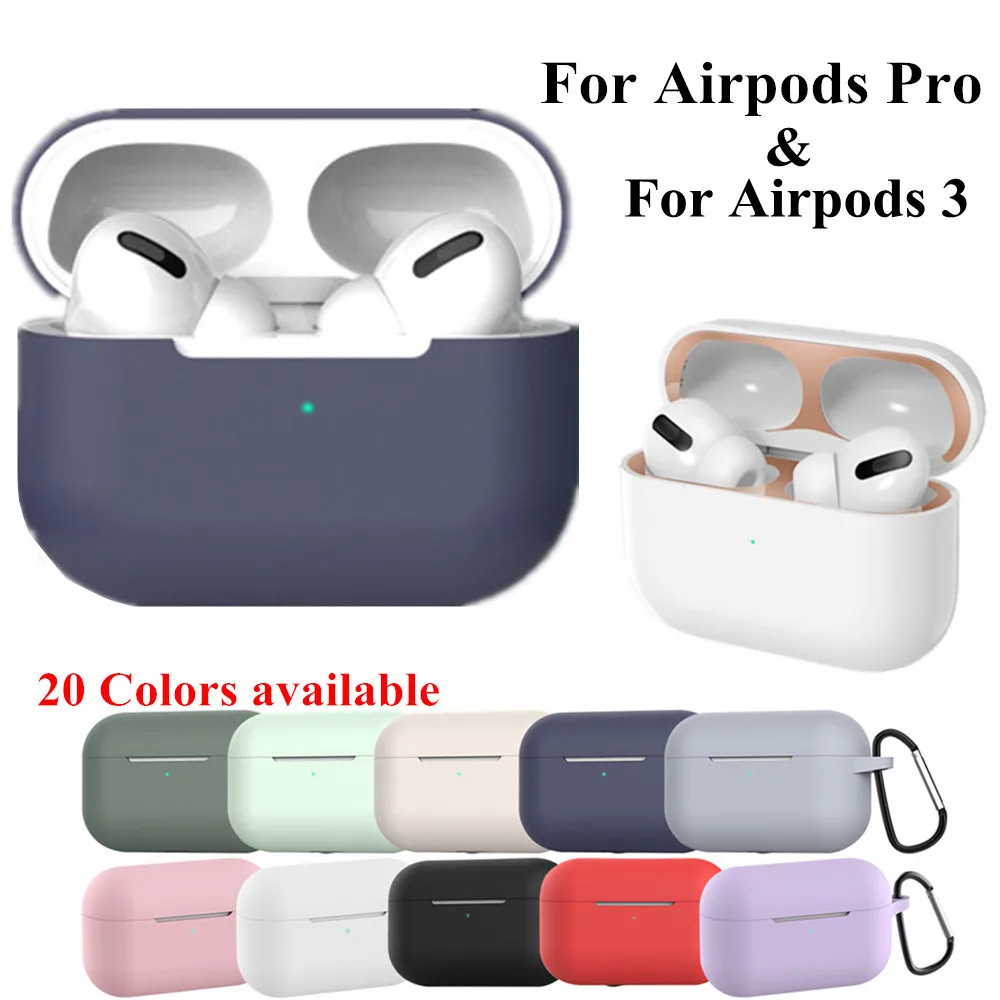 Capa de silicone para Apple Airpods Pro 3, capas de ouvido Bluetooth, acessórios protetores, novo, 2022