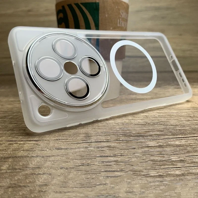 OPPO Find Series Soft Silicone Shockproof Clear Bumper with Camera Protection and MagSafe Compatibility