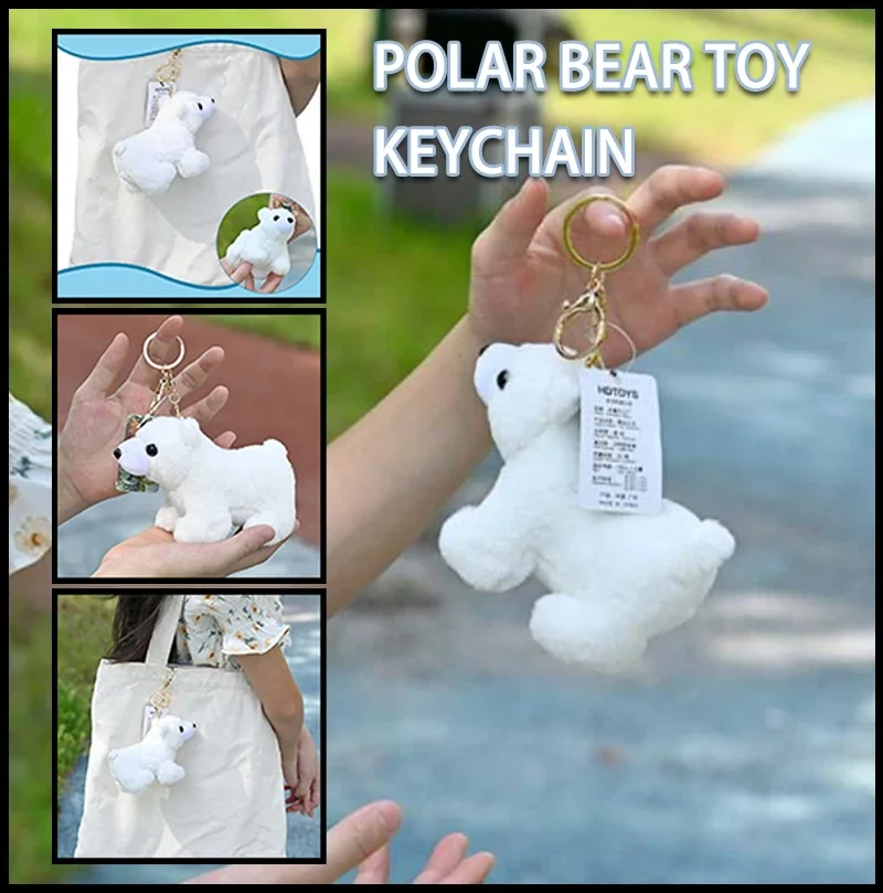 

Симпатичный новый полярный медведь, плюшевая игрушка, искусственная кукла, кулон, животное, плюшевая игрушка, модный подарок, брелок, подарок на день рождения и Рождество