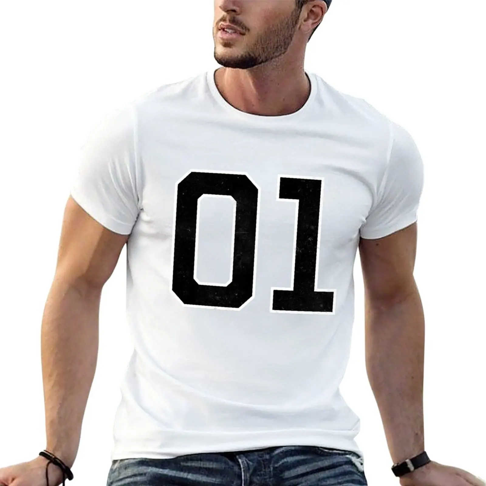 New 01 General Lee Number T-Shirt Tees Anime Clothes Camicie A Maniche Corte Graphic Tees Mens T-Shirt Pack