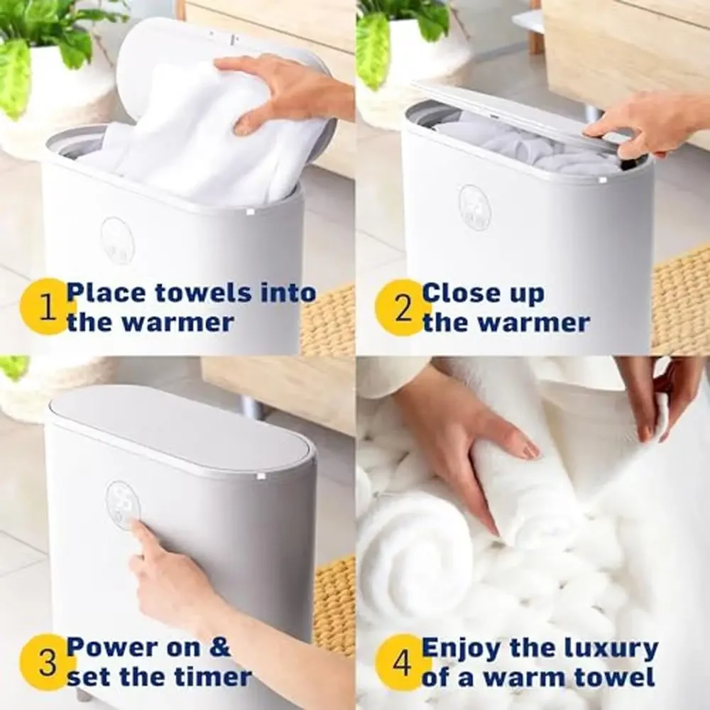 Luxury Towel Warmer with LED Display and Timer