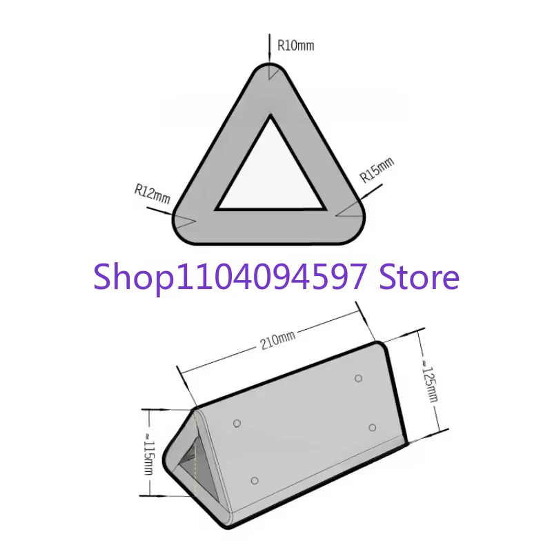 DIY Leather Craft Bend Fixed Mold Leather Wallet 3 Angle Radius 10/12/15MM