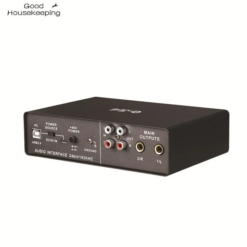 Q-24 Usb Audio Interface Guitar Pro Audio Equipment Computer Free Drive USB External Sound Card Professional Portable Video