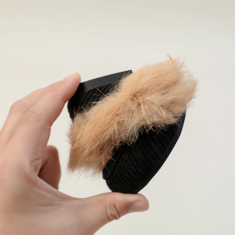 Kids Fur Princess Shoes for Baby Girls Slip On Loafers leather shoes,girls shoes,girls flats