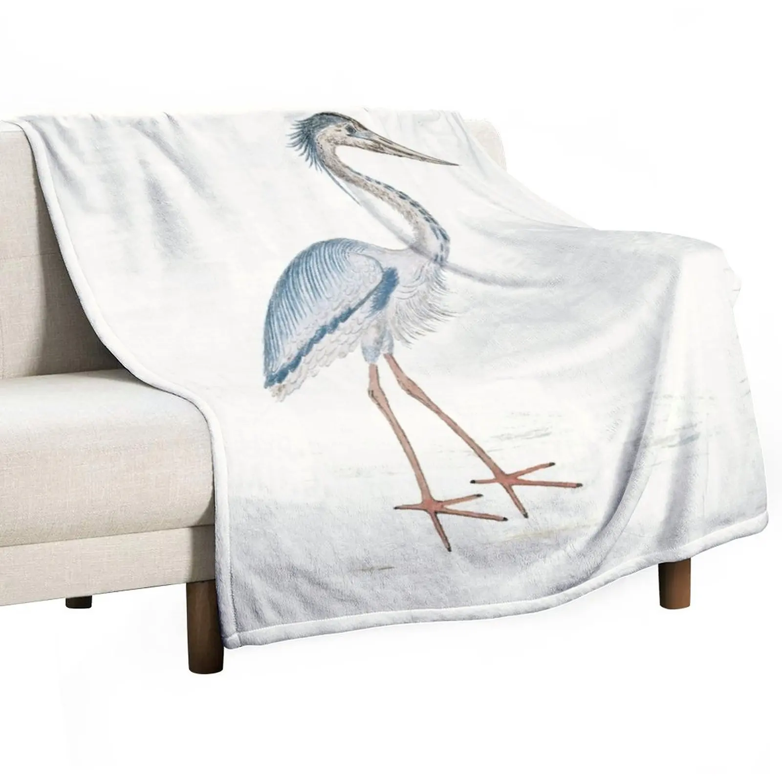 

Heron Throw Blanket Cute Plaid bed plaid Blankets