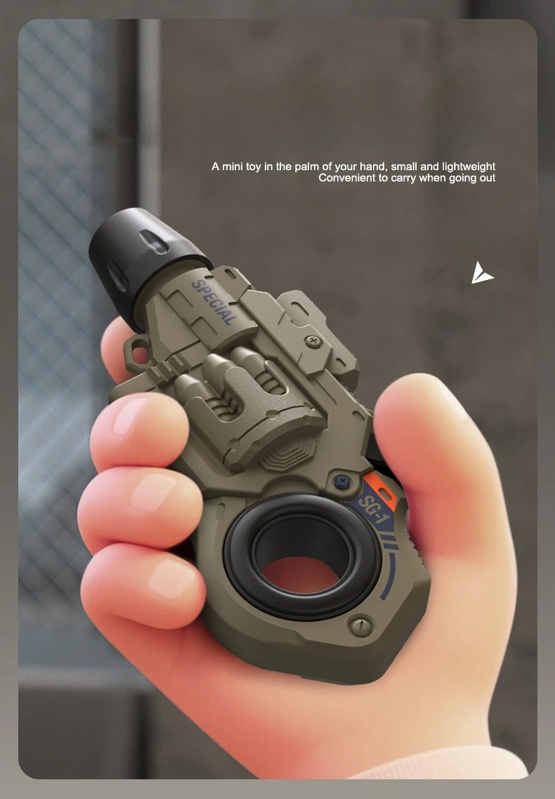 Revolver Fidget Launcher Mit Saugnapfpfeilen Und Fidget Spinner_voghion.com