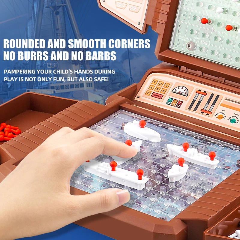 Puzzle Children'S Naval Battle Battleship Chess Strategy Game Toy Aviation Battle Interactive Chess Parent Child Double Board Ga