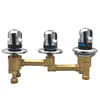 3 Way Diverter Shower Waterfall Bathtub Thermostat Faucet One Piece Square 3 Handle Knobs Bath Shower Mixer Tap 3