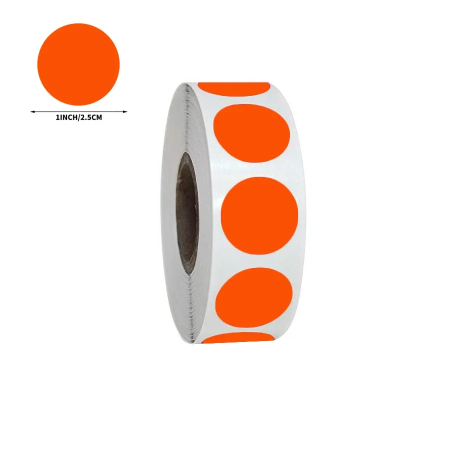 empty orange round