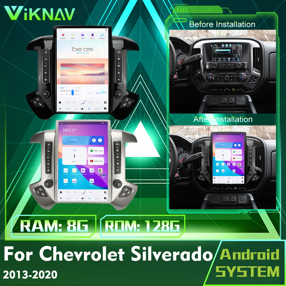 144InchAndroid11TouchScreenForChevroletSilveradoGMCSIERRA