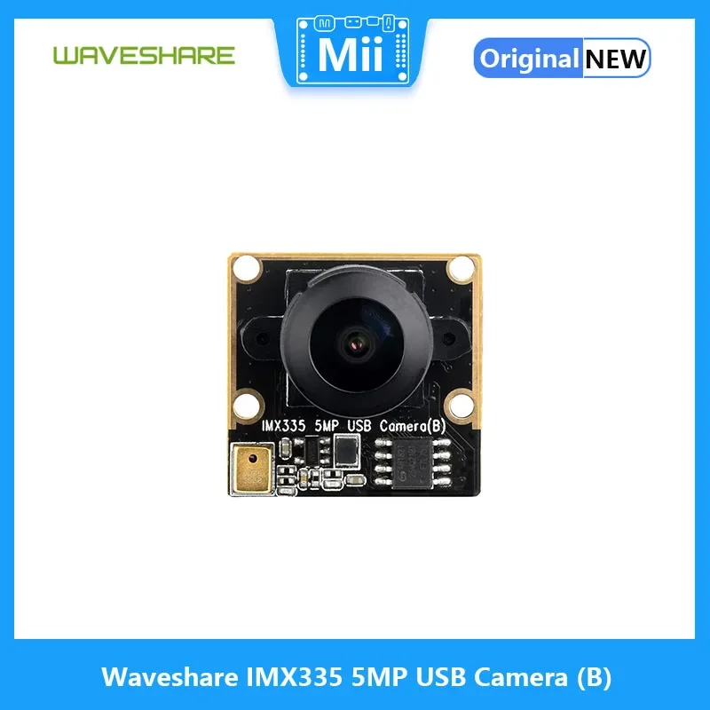 Waveshare IMX335 5MP USB 카메라(B), 2K 비디오 녹화, 저조도 조건에서 더 나은 감도, 넓은 동적 범위
