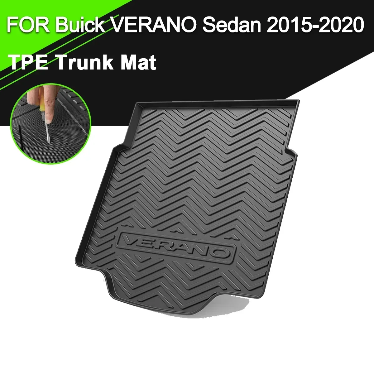 

Car Rear Trunk Cover Mat For Buick VERANO Sedan 2015-2020 TPE Waterproof Non-Slip Rubber Cargo Liner Accessories