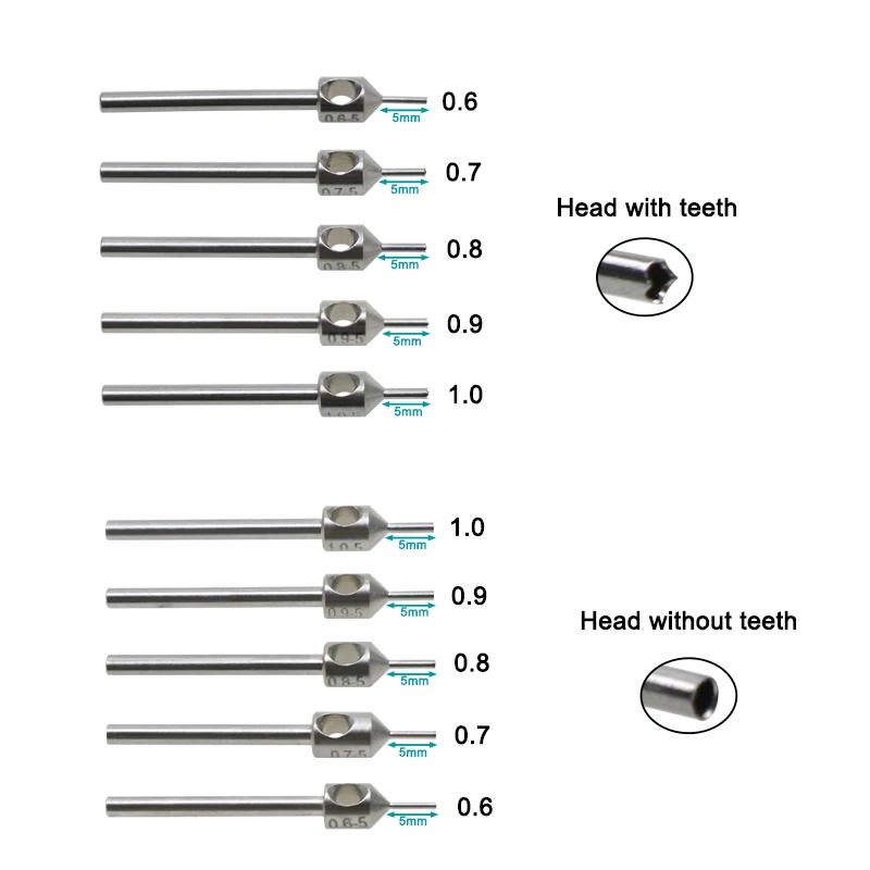 Hair Follicle Extractor Hair Transplant Punch Implanter Drill Stainless Steel
