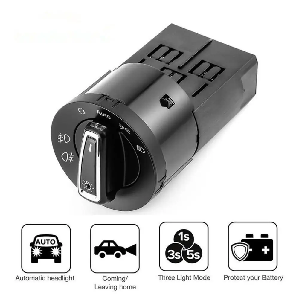 AUTO Headlight Switch For VW Passat B5 Golf 4 Bora Beetle Jetta Head ...