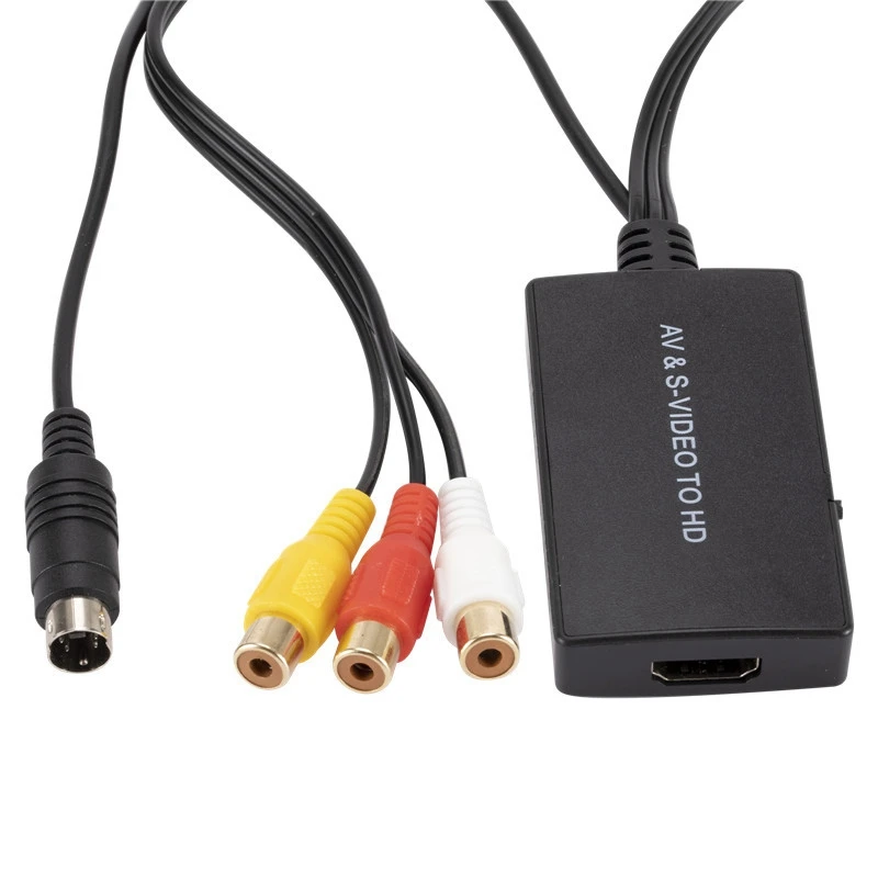 Conversor Svideo para Hdmi S-video e 3rca Cvbs Composite to Audio Video Converter Suporte 1080p 720p - Image 2