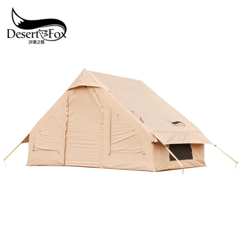 

Desert&Fox New Air 6.3 5-8Person Large Area Outdoor Waterproof Sun Shelter Hiking Traveling Oxford Cloth Cotton Inflatable Tent