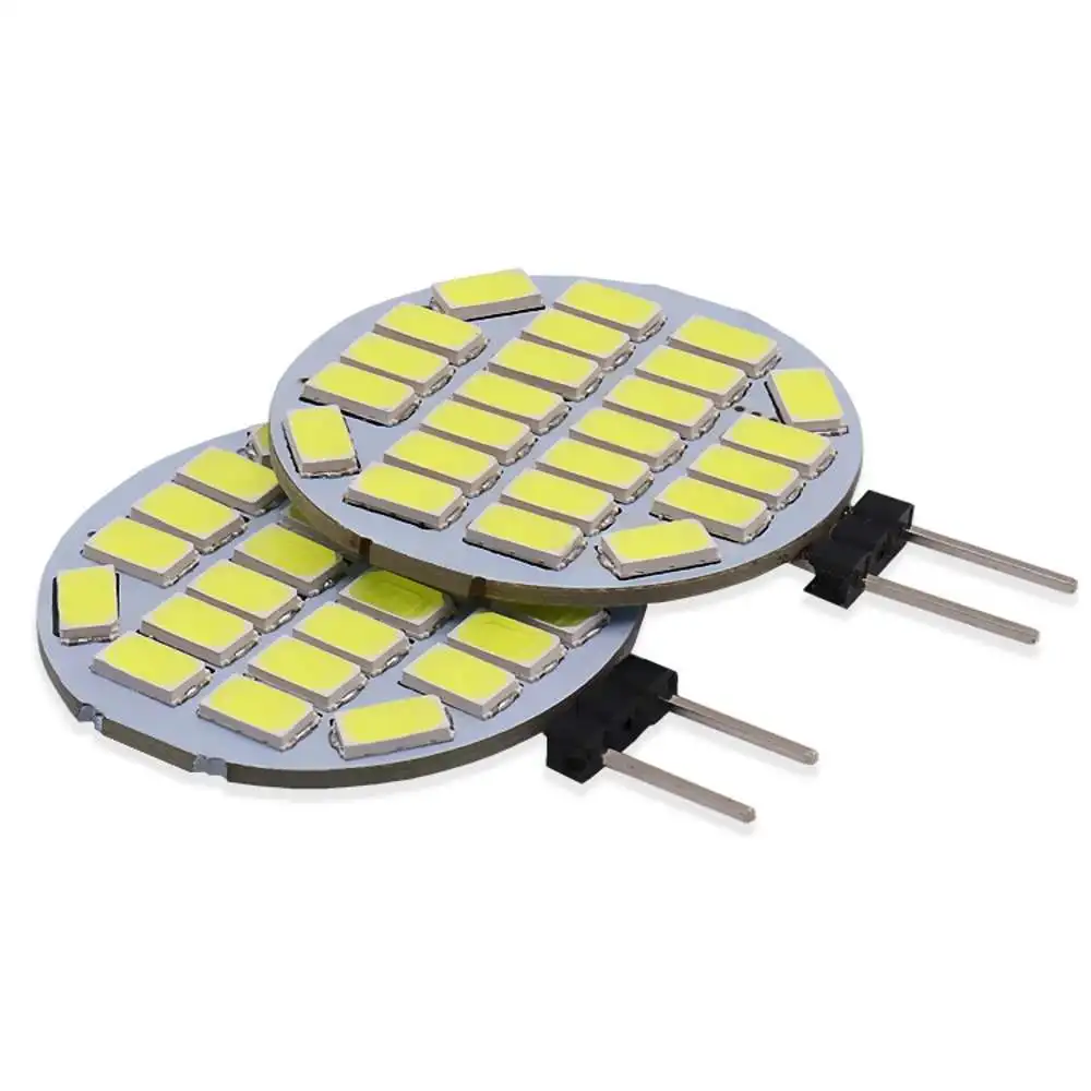 Description Picture 4 of item2Pcs AC DC 12V LED G4 Round Spotlight Bulb 5W 2835 24leds No Flicker Range Hood Lights Replace 20W Halogen Lamp