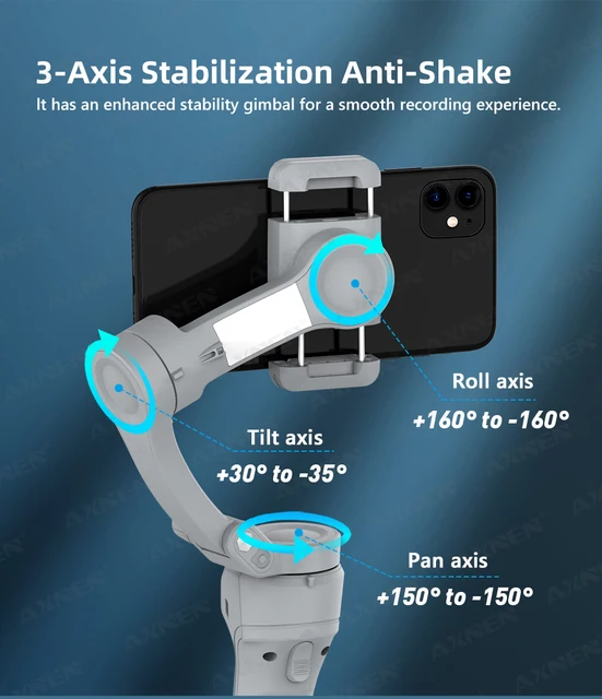 Gimbal Stabilizzatore Per Smartphone XE AI - Senza App, Controllo Gestuale | Per Video TikTok E YouTube - Foto 8