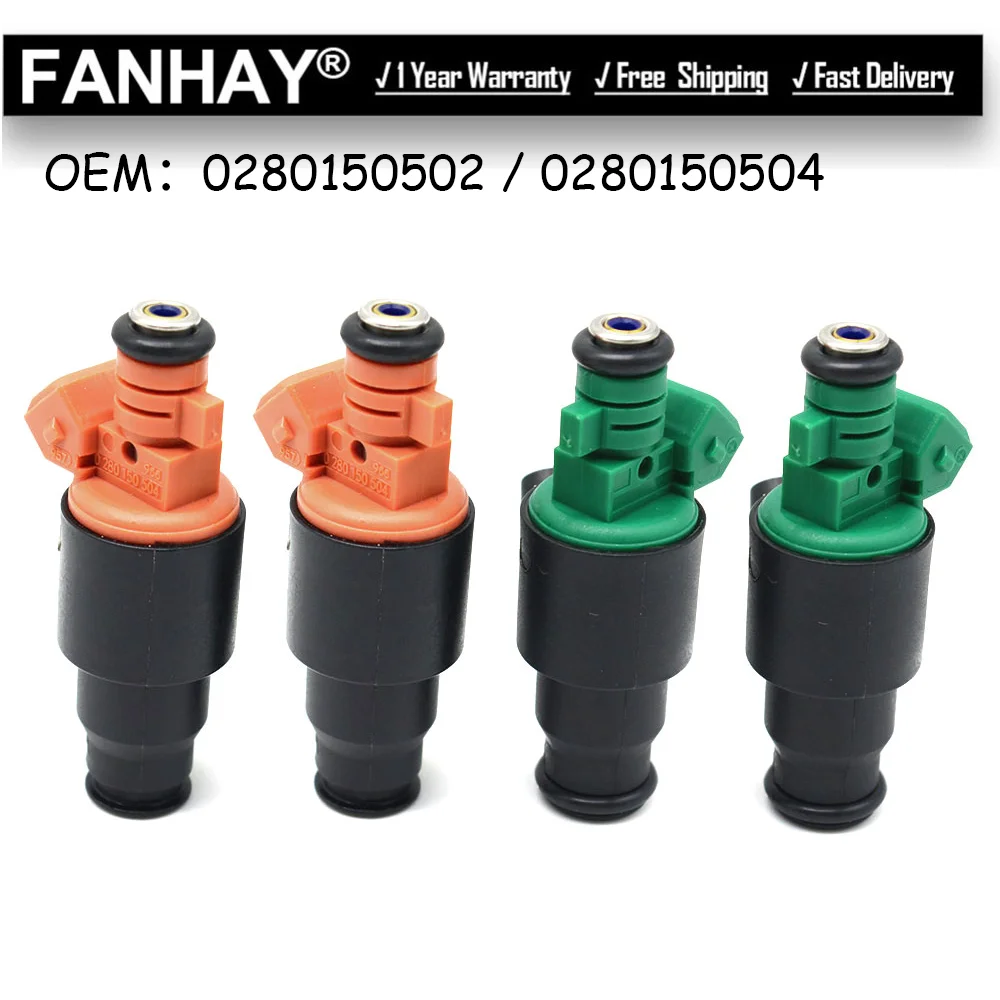 

4PCS 0280150504 0280150502 Fuel Injector Nozzle For Kia Sportage 2.0L 1995 1996 97 1998 1999 2000 2001 2002 842-12229 842-12231