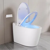 Smart Toilet, Tankless Elongated Electric One Piece Toilet with Smart Bidet, Smart Toilet Bidet Seat 1.28 GPF 1