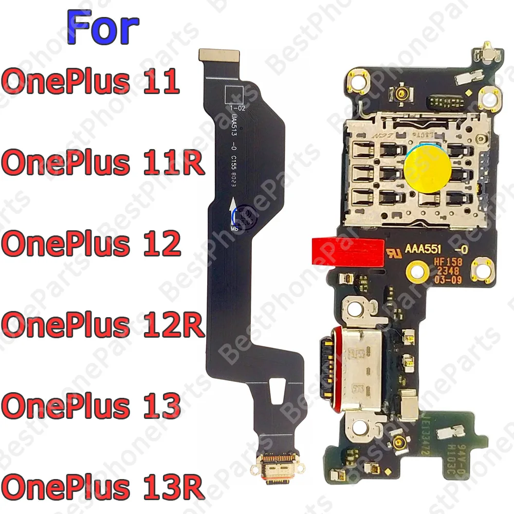 SIM Reader and USB Charging Dock Port Flex Cable with PCB Base Charger Connector