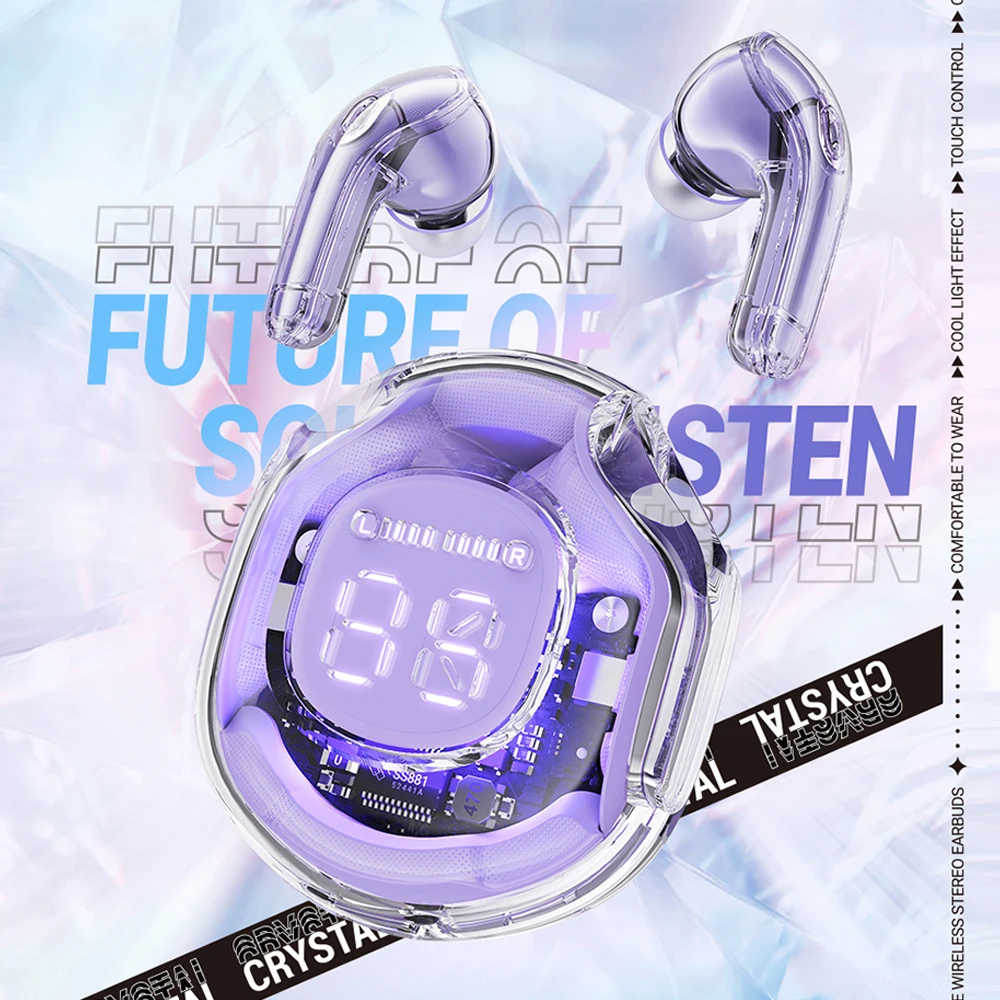 

NEW T8 TWS Bluetooth 5.3 Headphones Wireless Earphone Sport Gaming Earbuds Bass Touch Control Headsets Noise Reduction